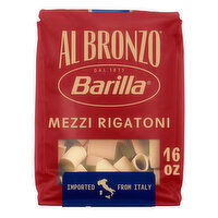 Barilla Al Bronzo Mezzi Rigatoni Pasta, 1 Pound