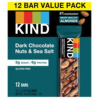 Kind Bars, Dark Chocolate Nuts & Sea Salt, Value Pack, 12 Each