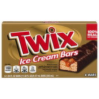 Twix Ice Cream Bars, Vanilla, 6 Each