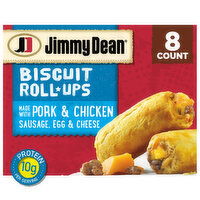 Jimmy Dean Biscuit Roll-Ups, Sausage, Frozen Breakfast, 8 Each