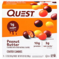 Quest Coated Candies, Peanut Butter, 4 Each