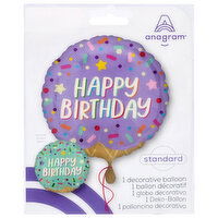 Anagram Standard Birthday 17 in Decorative Balloon, 1 Each