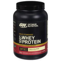 Optimum Nutrition Gold Standard Protein Powder Drink Mix, Vanilla Ice Cream, 100% Whey Protein, 24.05 Ounce