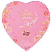 Lindt Lindor White Chocolate Truffles, Strawberries and Cream, 13 Each