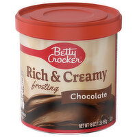 Betty Crocker Frosting, Rich & Creamy, Chocolate, 16 Ounce