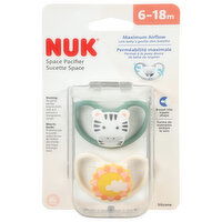 Nuk Pacifier, Space, Silicone, 6-18 Month, 1 Each