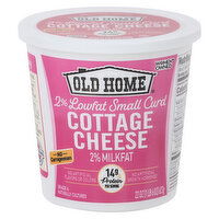 Old Home Cottage Cheese, Small Curd, 2% Milkfat, 2% Lowfat, 22 Ounce