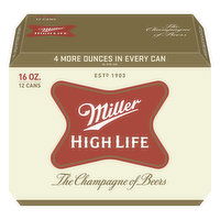 Miller High Life Beer, 12 Each