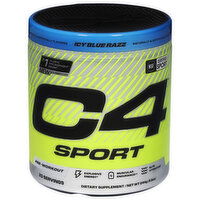 C4 Pre-Workout, Icy Blue Razz, Sport, 8.6 Ounce