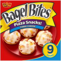 Bagel Bites Three Cheese Mini Pizza Bagel Frozen Snacks, 9 Each