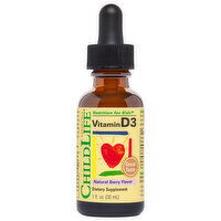 ChildLife Natural Berry Flavor Vitamin D3, 1 Fluid ounce