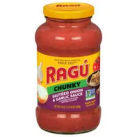 Ragu Sauce, Sauteed Onion & Garlic, Chunky, 24 Ounce