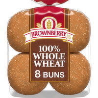 Brownberry Whole Wheat Buns, 8 count, 16 oz, 8 Each