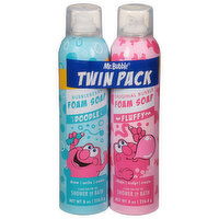 Mr. Bubble Foam Soap, Doodle/Fluffy, Bubbleberry/Original Bubble, Twin Pack, 2 Each