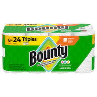 Bounty Full Sheet White 2-Ply Triple Rolls Paper Towels, 8 Each