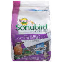 Audubon Park Songbird Selections Bird Food, Multi Bird with Fruit & Nuts, Wild, 5 Pound