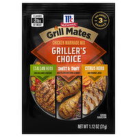 McCormick Grill Mates Griller's Choice Chicken Marinade Mix, 1.12 Ounce