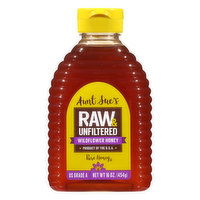 Aunt Sue's Honey, Raw & Unfiltered, Wildflower, 16 Ounce