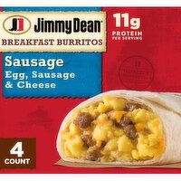 Jimmy Dean Frozen Sausage Breakfast Burritos, 4 Each