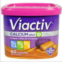 Viactiv Calcium + D Caramel Soft Chews, 60 Each