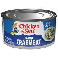 Chicken of the Sea Crabmeat, Lump, Wild Caught, 6 Ounce