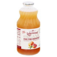 Lakewood Juice, Organic, Pure Pink Grapefruit, Fresh Pressed, 32 Ounce
