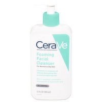 CeraVe Facial Cleanser, Foaming, 12 Fluid ounce