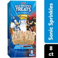 Rice Krispies Treats Crispy Marshmallow Squares, Sonic and Shadow Sprinkles, 5.6 Ounce