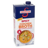 Swanson® 100% Natural Spicy Chicken Broth, 32 Ounce