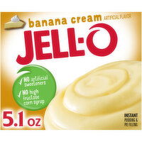 Jell-O Banana Cream Instant Pudding & Pie Filling Mix, 5.1 Ounce