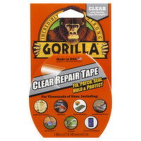 Gorilla Tape, Clear Repair, 1 Each