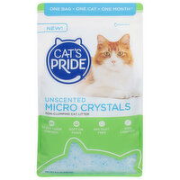 Cat's Pride Cat Litter, Non-Clumping, Unscented, Micro Crystals, 6.5 Pound