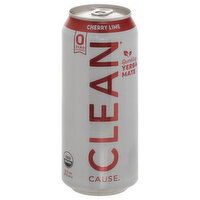 Clean Cause Yerba Mate, Cherry Lime, Sparkling, 16 Ounce