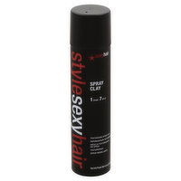 Style Sexy Hair Spray Clay, Texturizing, 4.4 Ounce