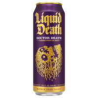 Liquid Death Doctor Death Sparkling Water, 19.2 Fluid ounce