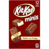 Kit Kat Frozen Dairy Dessert Bars, Wafer with Fudge, Minis, 12 Each