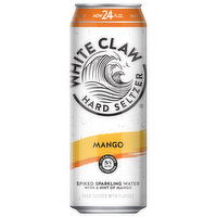 White Claw Hard Seltzer Hard Seltzer, Mango, 24 Fluid ounce