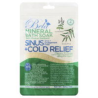 Bela Mineral Bath Soak, Sinus + Cold Relief, 226 Ounce