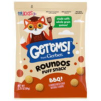 Gerber Get'ems! Puff Snack, Roundos, for Kids 3+, BBQ, 2.25 Ounce