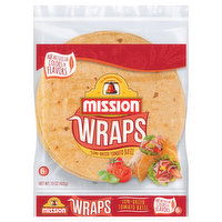 Mission Wraps, Sun-Dried Tomato Basil, 6 Each