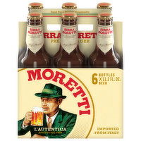 Moretti Beer, Premium Lager, 6 Each