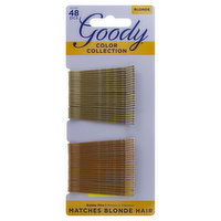 Goody Color Collection Bobby Pins, Blonde, 48 Each