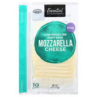 Essential Everyday Cheese, Part-Skim, Mozzarella, Low-Moisture, Sliced, 10 Each