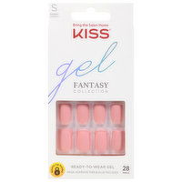 Kiss Fantasy Collection Nails, Gel, Short Length, 1 Each