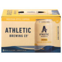 Athletic Brewing Co Beer, Mexican-Style Copper, 6 Pack, 6 Each