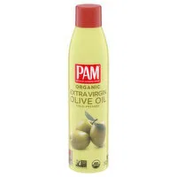 Pam Cooking Spray, Organic, No-Stick, Olive Oil, Extra Virgin, Cold Pressed, 5 Ounce