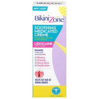 Bikini Zone Lidocaine Topical Analgesic Soothing Medicated Creme, 1 Ounce