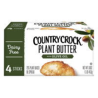 Country Crock Plant Butter, Dairy Free, with Olive Oil, 4 Each