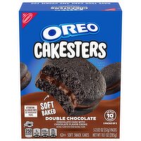 OREO Cakesters Double Chocolate Soft Snack Cakes, 5 Snack Packs, 10.1 Ounce