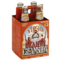 Virgil's Creamsoda, Orange, 4 Each